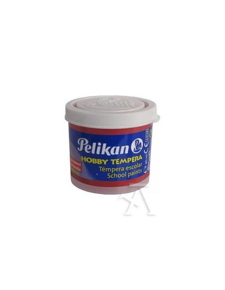 C 6 botes tempera pelikan 40ml color bermellon nº58